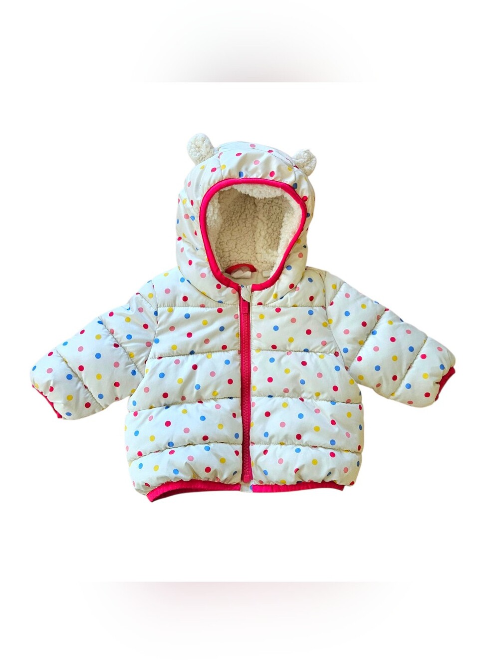 BabyGap 0-6 Months Polka Dot Puffer Coat